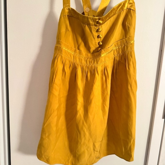 J CREW gold yellow silk flowy cami top - Picture 5 of 6